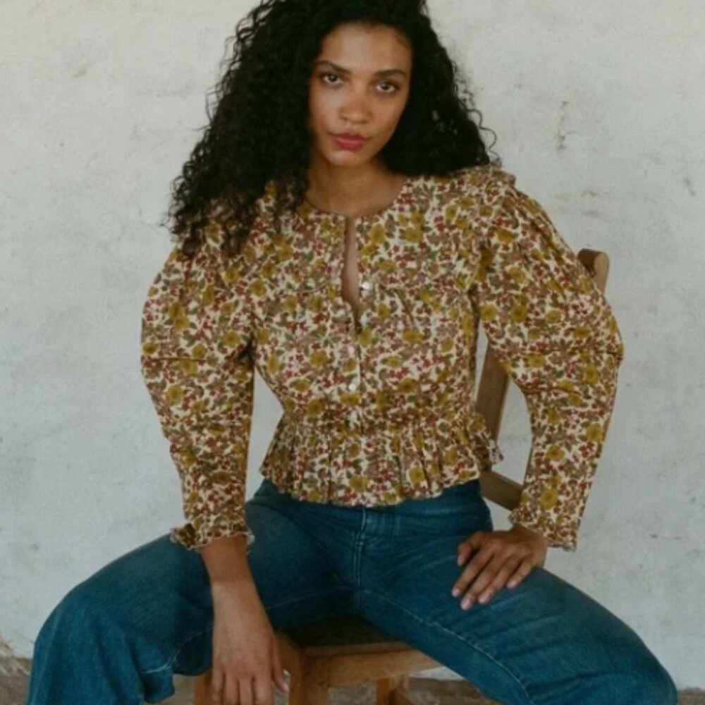 Doen - Dolores Top in Jennifer Spring Floral